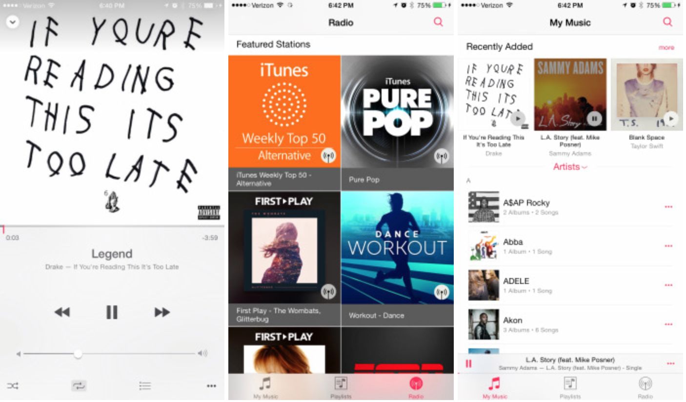 Ios приложении музыка. ITUNES Radio. Http://музыка/.