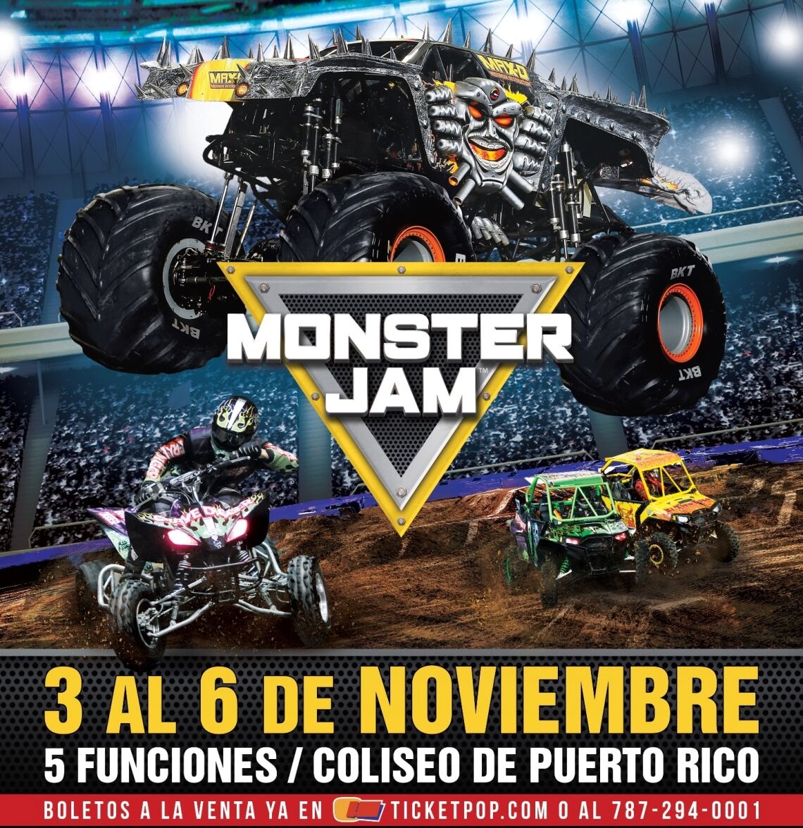 Regresa el show de Monster Jam a Puerto Rico