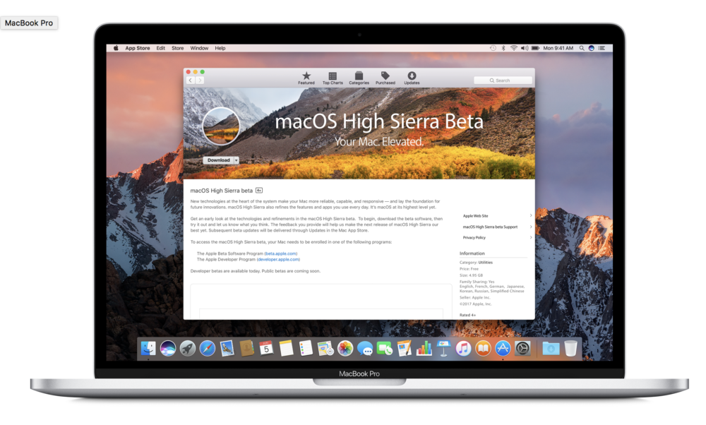 mac high sierra latest version